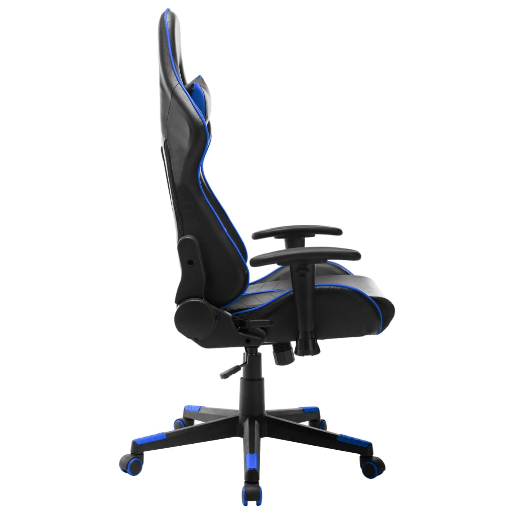 vidaXL Καρέκλα Gaming Μαύρο/Μπλε από Συνθετικό Δέρμα
