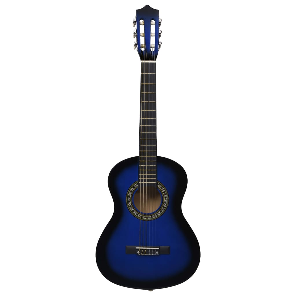 vidaXL Κλασική Κιθάρα για Αρχάριους και Παιδιά Μπλε 1/2 34"