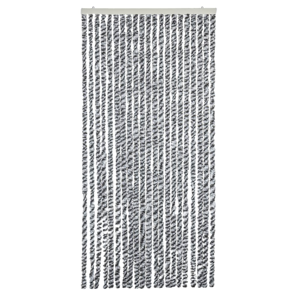 vidaXL Σήτα Εντόμων Γκρι/Μαύρη/Λευκή 90x220 εκ. από Σενίλ