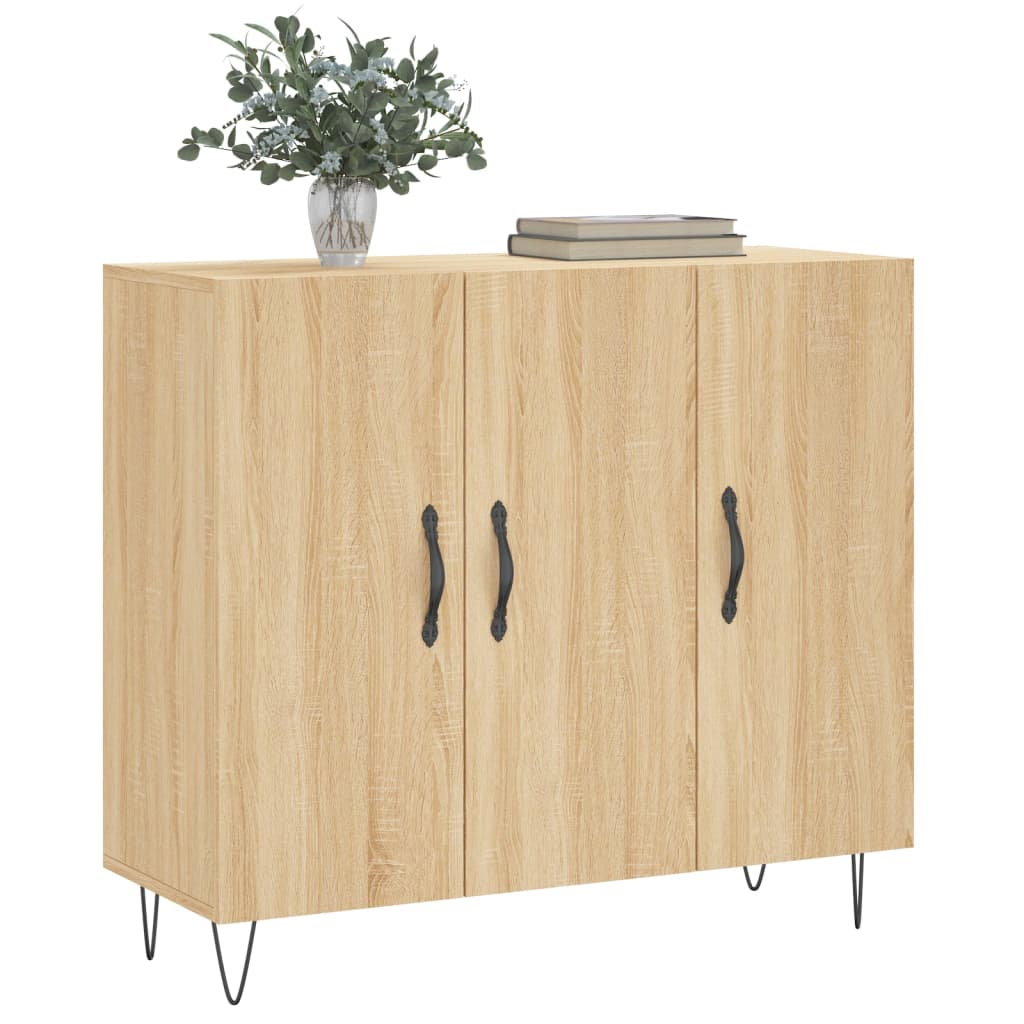 vidaXL Ντουλάπι Sonoma δρυς 90x34x80 εκ. Επεξεργασμένο Ξύλο