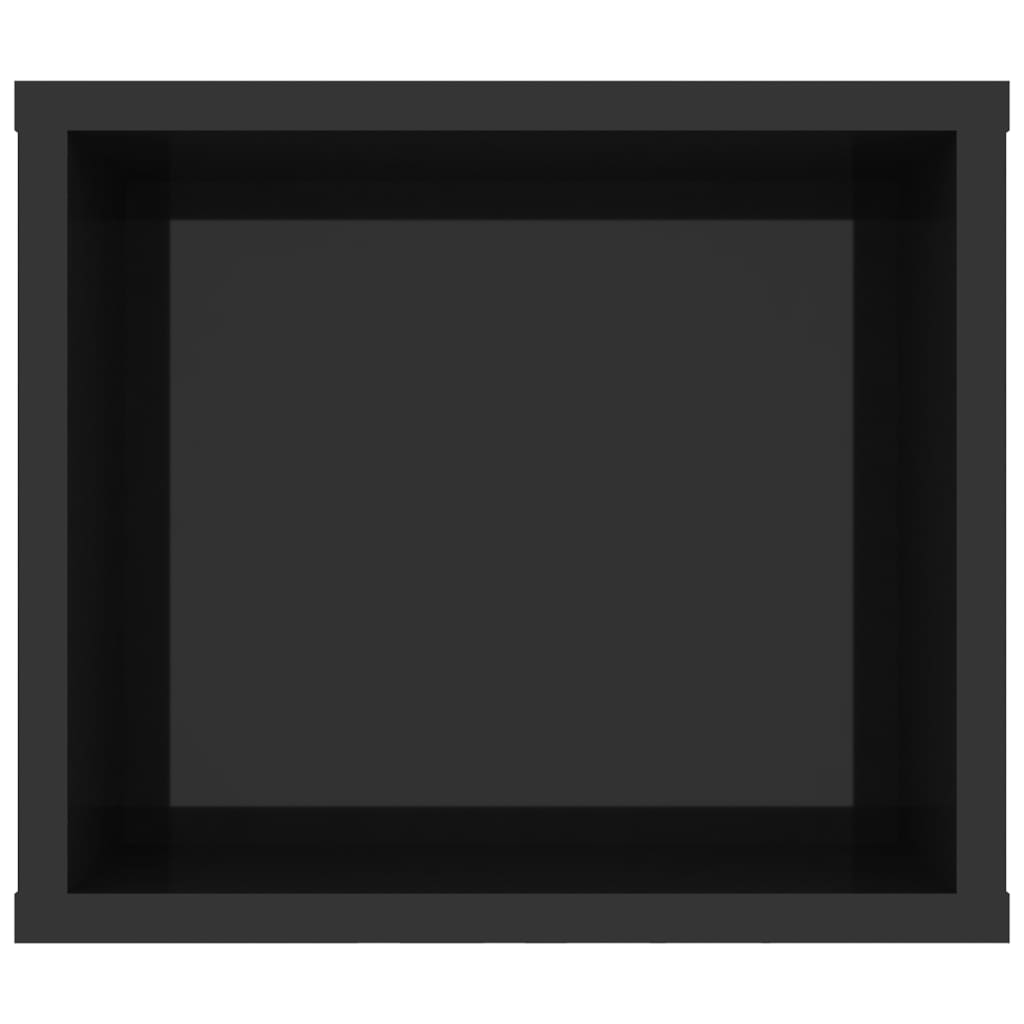 vidaXL Έπιπλο Τηλεόρασης Κρεμαστό Γυαλ.Μαύρο 100x31x26,5εκ Μοριοσανίδα