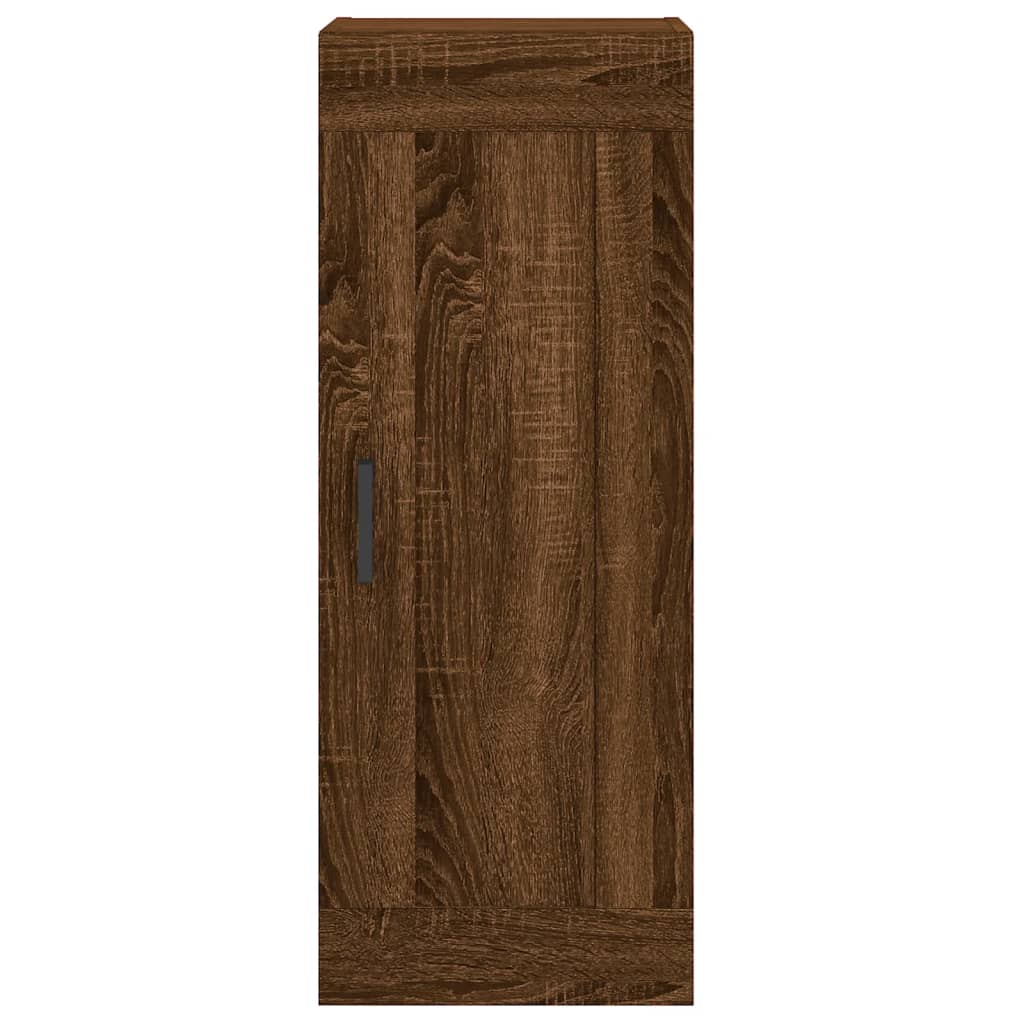 vidaXL Ντουλάπι Καφέ Δρυς 34,5 x 34 x 180 εκ. από Επεξεργασμένο Ξύλο