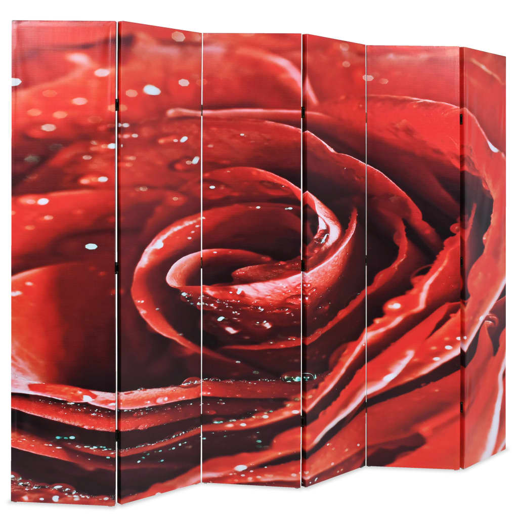 vidaXL Διαχωριστικό Δωματίου Τριαντάφυλλο Κόκκινο 228 x 170 εκ.