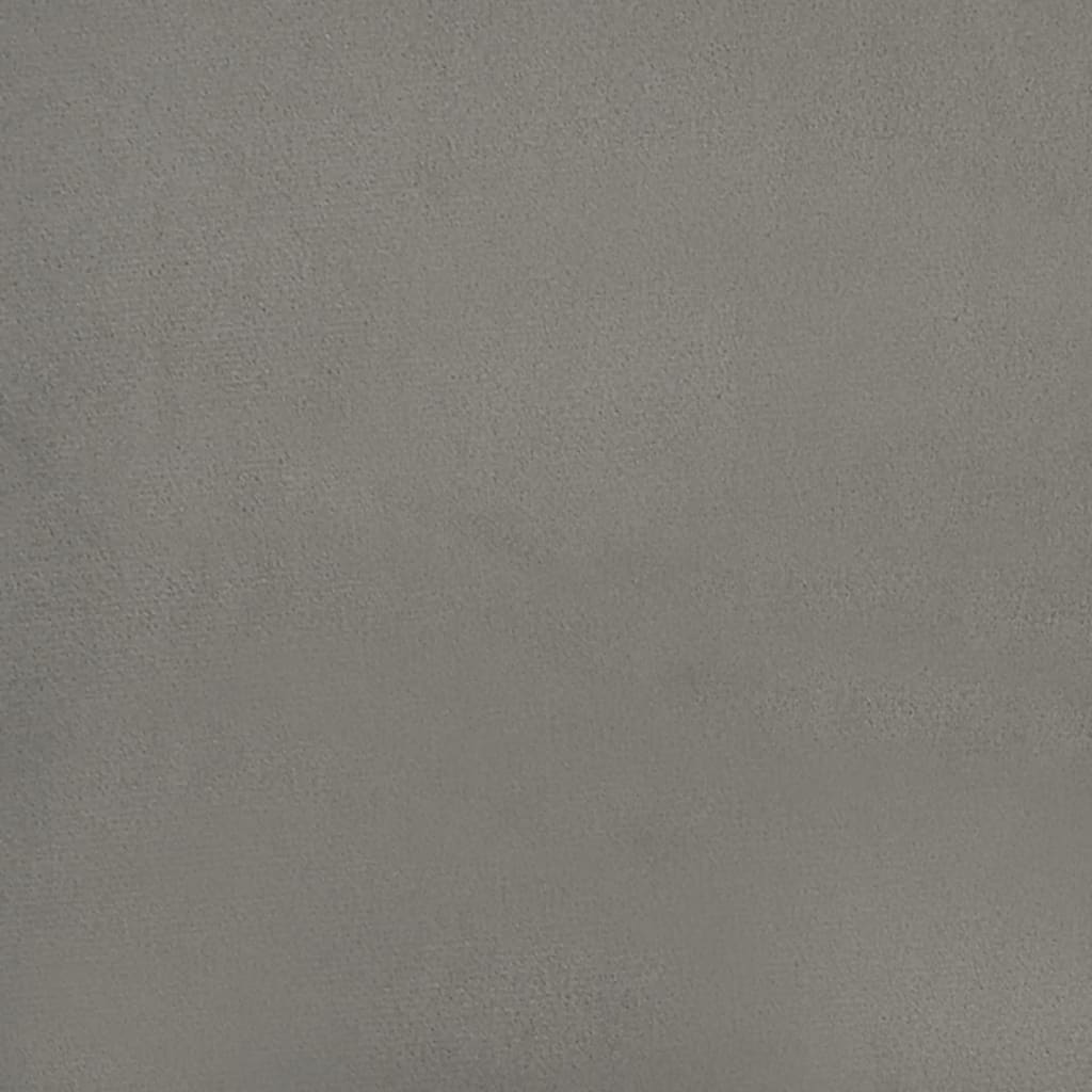 vidaXL Πλαίσιο Κρεβατιού Boxspring Ανοιχτό Γκρι 140x190 εκ. Βελούδινο