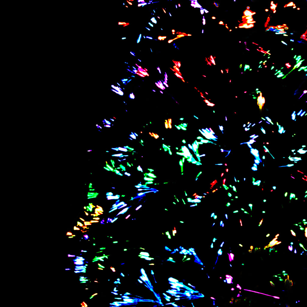 vidaXL Χριστουγεννιάτικο Δέντρο Τεχν & Βάση Πράσινο Οπτικές Ίνες 180εκ