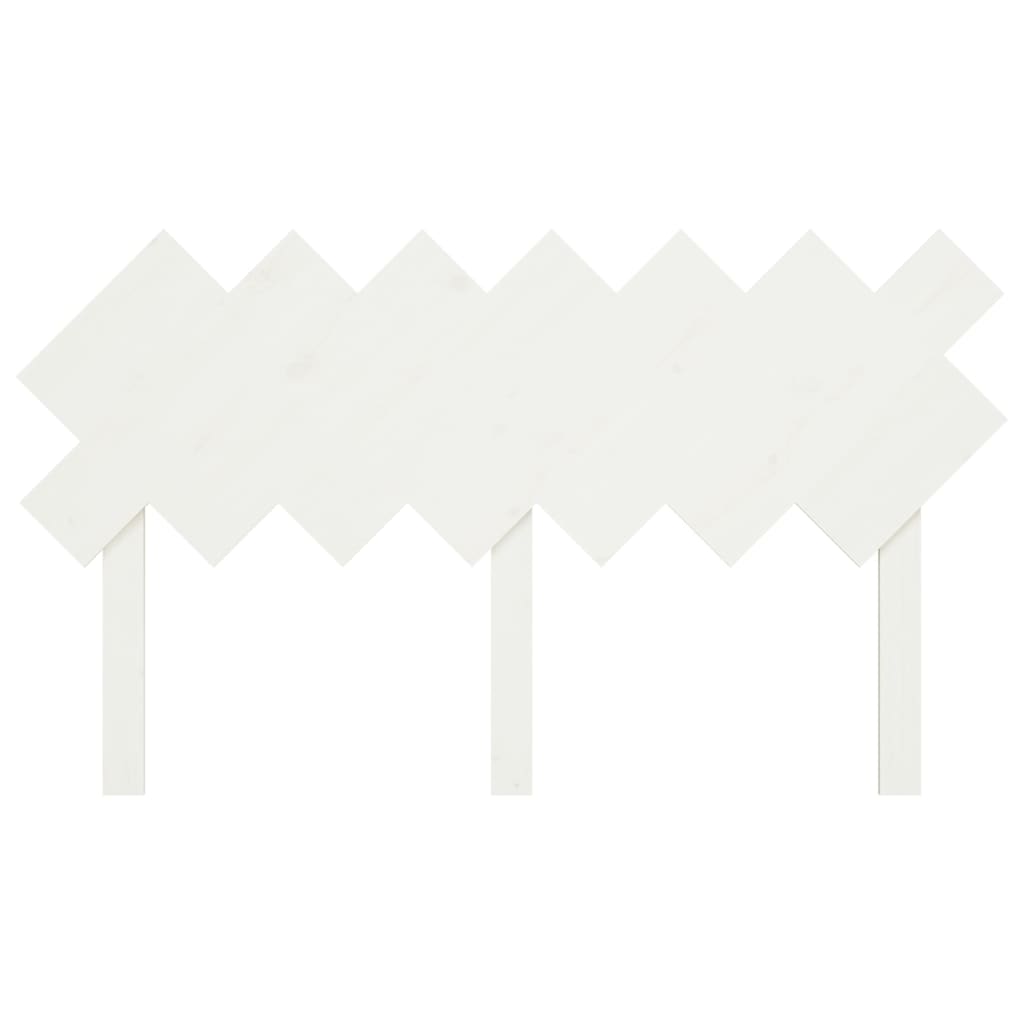 vidaXL Κεφαλάρι Κρεβατιού Λευκό 151,5x3x81 εκ. Μασίφ Ξύλο Πεύκου
