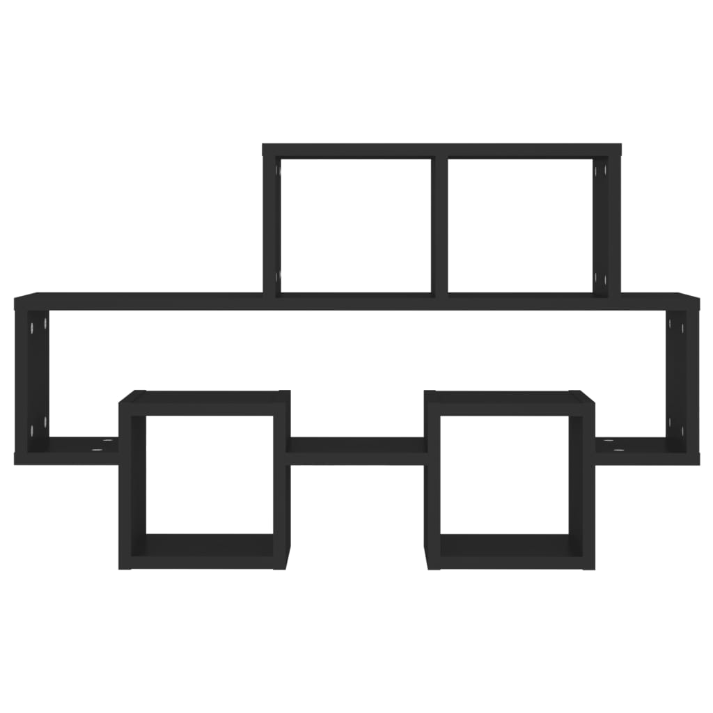 vidaXL Ράφι Τοίχου σε Σχήμα Αυτοκινήτου Μαύρο 82x15x51 εκ. Μοριοσανίδα