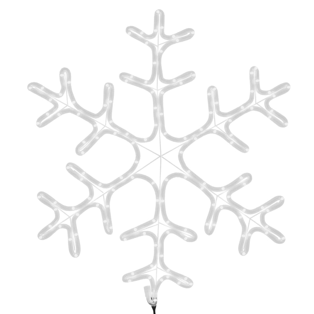 vidaXL Χριστουγενν. Φιγούρα Χιονονιφάδα 144 LED Θερμό Λευκό 59x59 εκ.