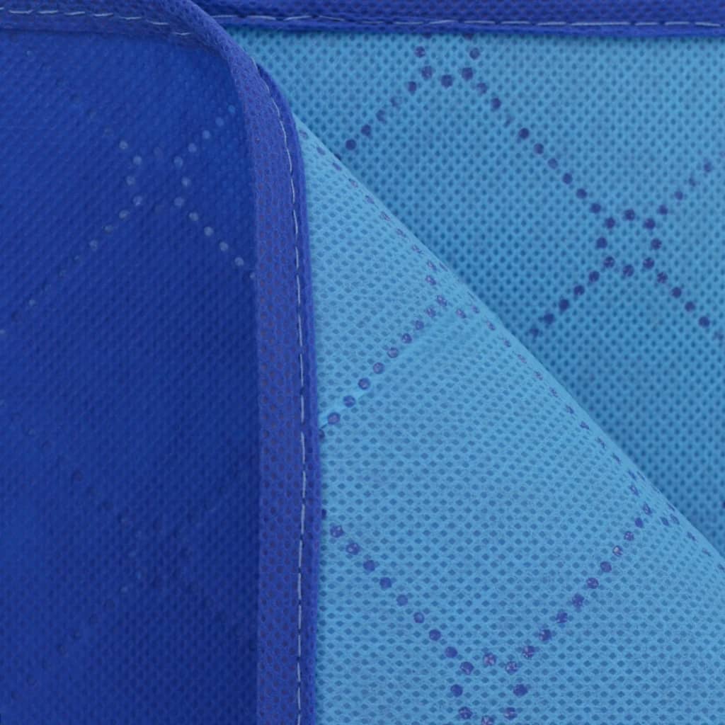 vidaXL Κουβέρτα για Πικ-Νικ Μπλε και Γαλάζια 100 x 150 εκ.