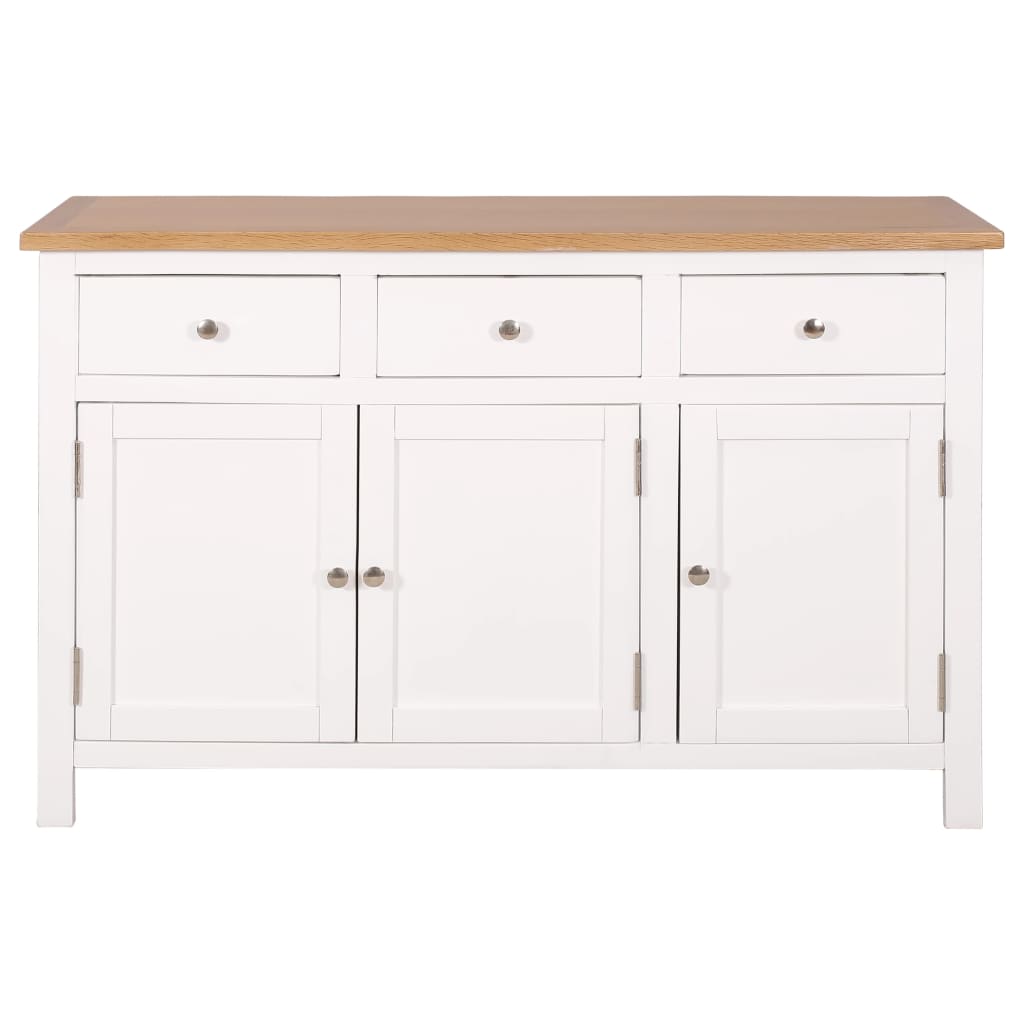 vidaXL Μπουφές 110 x 33,5 x 70 εκ. από Μασίφ Ξύλο Δρυός