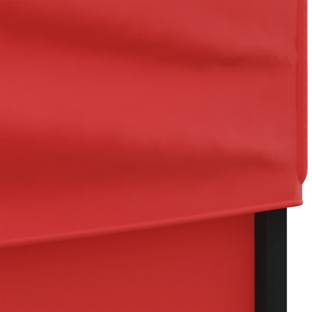 vidaXL Πτυσσόμενη Τέντα Εκδηλώσεων με Πλαϊνά Τοιχώματα Κόκκινο 3x6 μ.