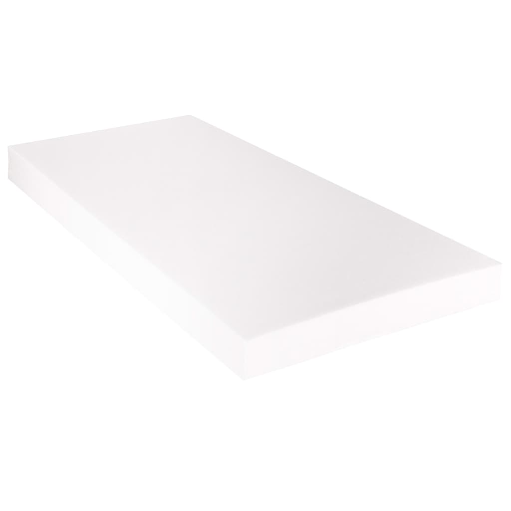 vidaXL Κρεβάτι Λευκό 180 x 200 εκ. από Συνθετικό Δέρμα με Στρώμα
