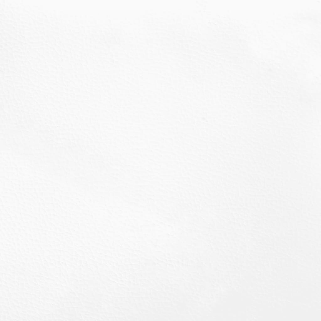 vidaXL Κεφαλάρι με Πτερύγια Λευκό 83x23x118/128 εκ. Συνθετικό Δέρμα