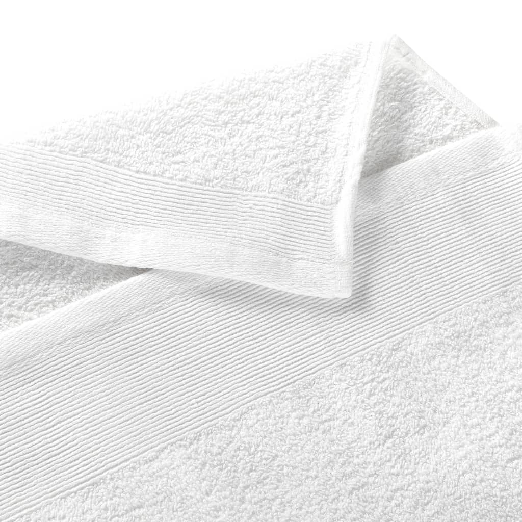 vidaXL Πετσέτες Μπάνιου 25 τεμ. Λευκές 350 γρ./μ² 70x140 εκ. Βαμβάκι