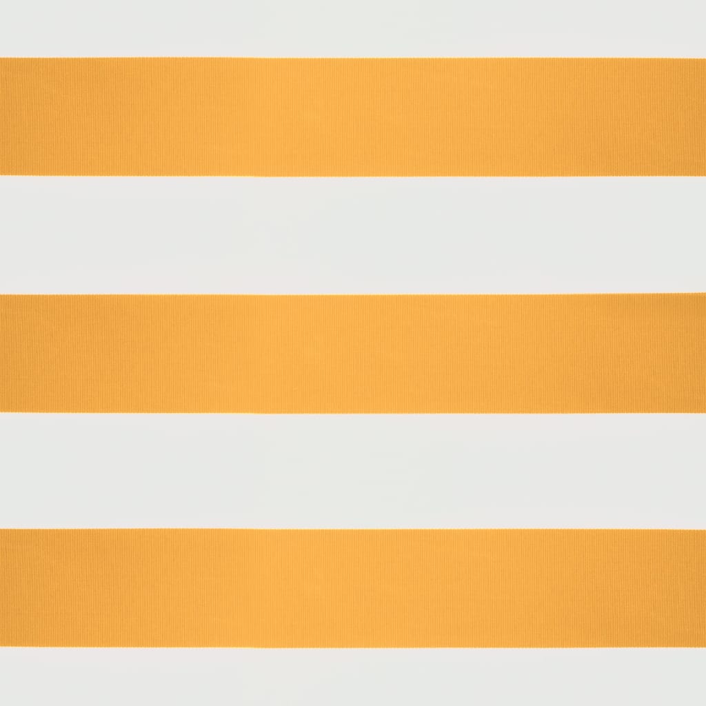 vidaXL Τέντα Πτυσσόμενη Αυτόματη Κίτρινη και Λευκή 3 x 2,5 μ.