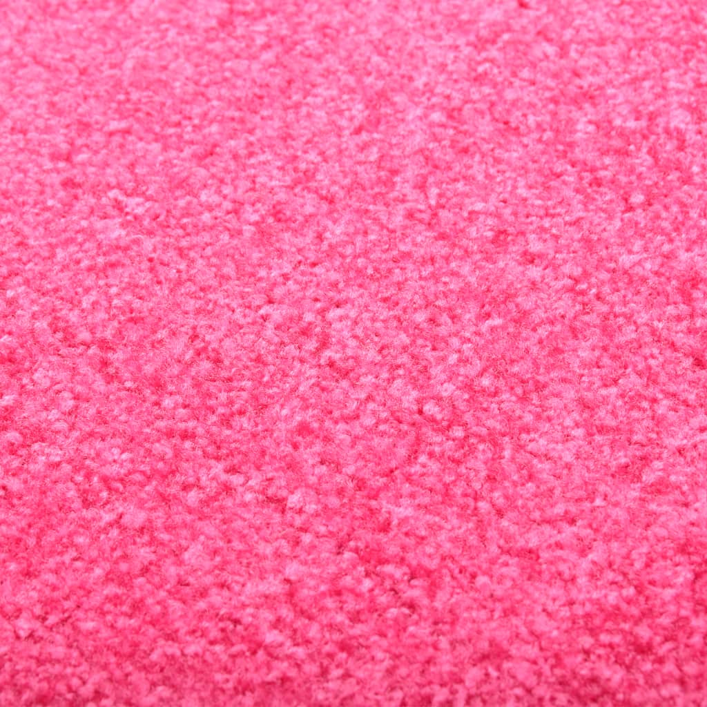 vidaXL Πατάκι Εισόδου Πλενόμενο Ροζ 60 x 90 εκ.