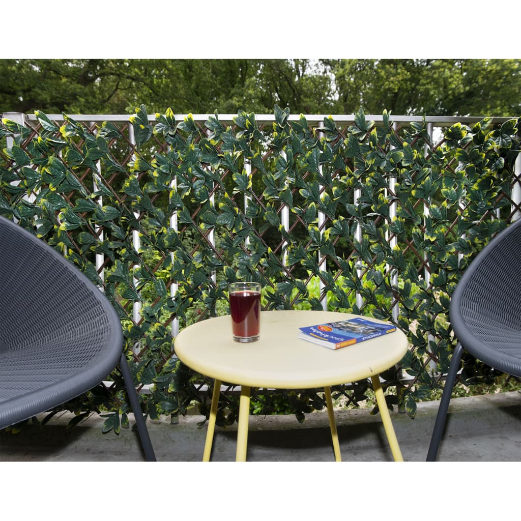 Nature Καφασωτό με Λιγούστρο Καλιφόρνια 90x180εκ Πράσινα/Κίτρινα Φύλλα