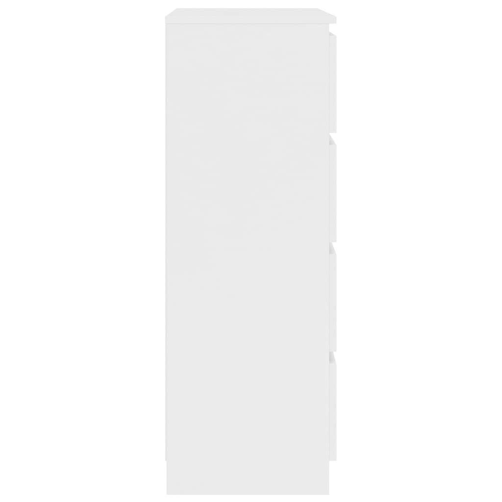 vidaXL Συρταριέρα Λευκή 60 x 35 x 98,5 εκ. από Επεξεργασμένο Ξύλο