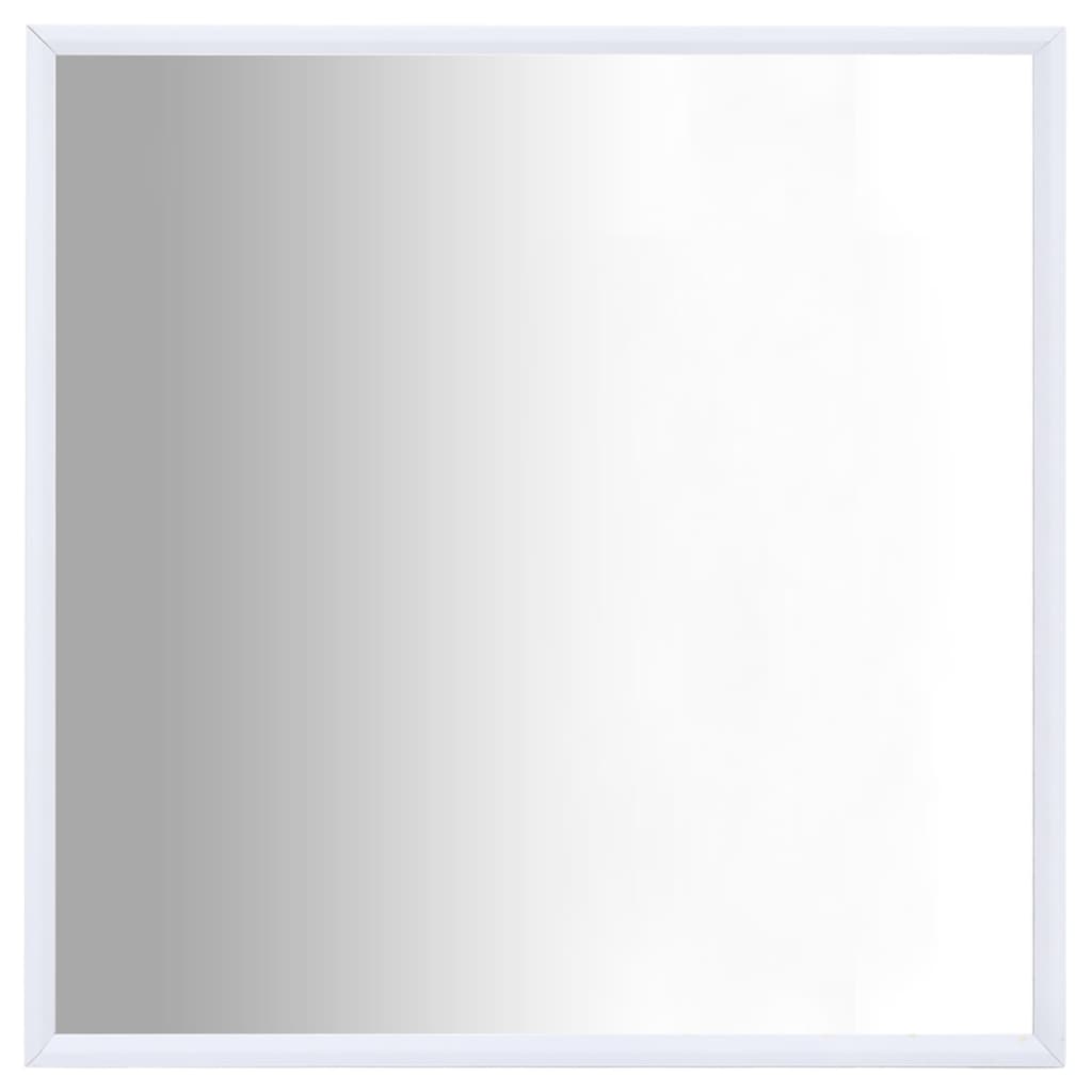 vidaXL Καθρέφτης Λευκός 50 x 50 εκ.