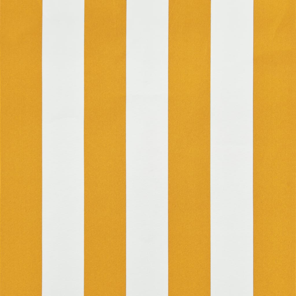 vidaXL Τέντα Συρόμενη Κίτρινο / Λευκό 100 x 150 εκ.