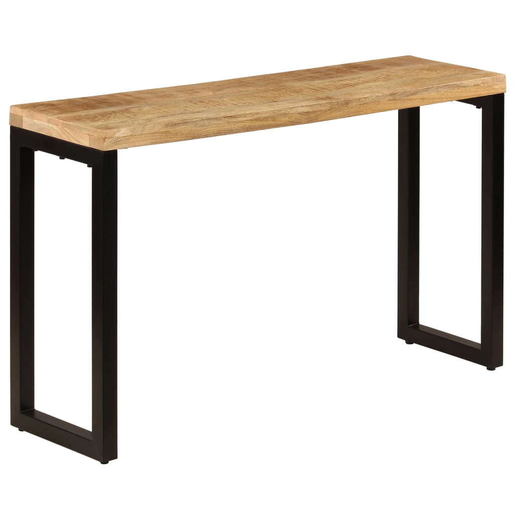 vidaXL Τραπέζι Κονσόλα 120 x 35 x 76 εκ. από Μασίφ Ξύλο Μάνγκο/Ατσάλι