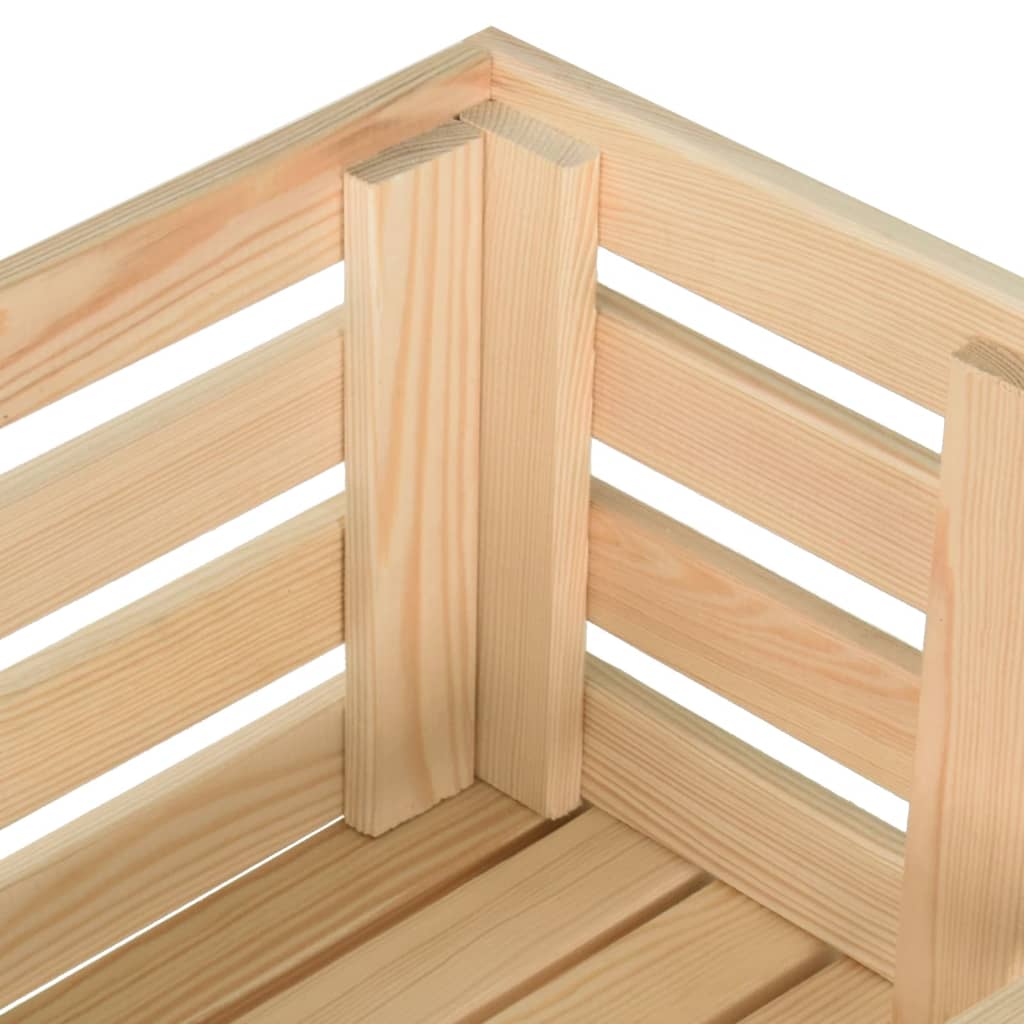 vidaXL Τρόλεϊ Λαχανικών 77 x 30 x 80 εκ. από Μασίφ Ξύλο Πεύκου