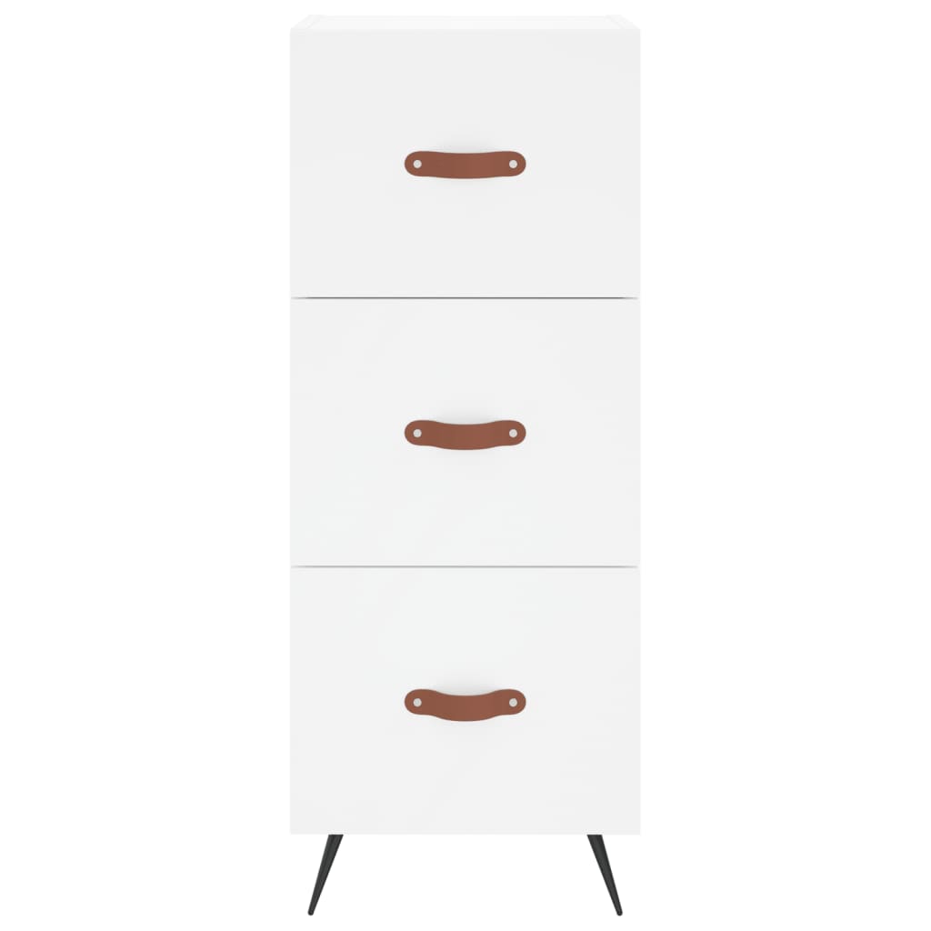 vidaXL Ντουλάπι Λευκό 34,5 x 34 x 180 εκ. από Επεξεργασμένο Ξύλο