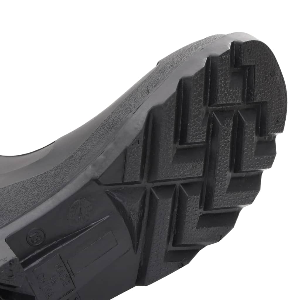 vidaXL Γαλότσες με Αφαιρούμενες Κάλτσες Μαύρες Μέγεθος 45 από PVC