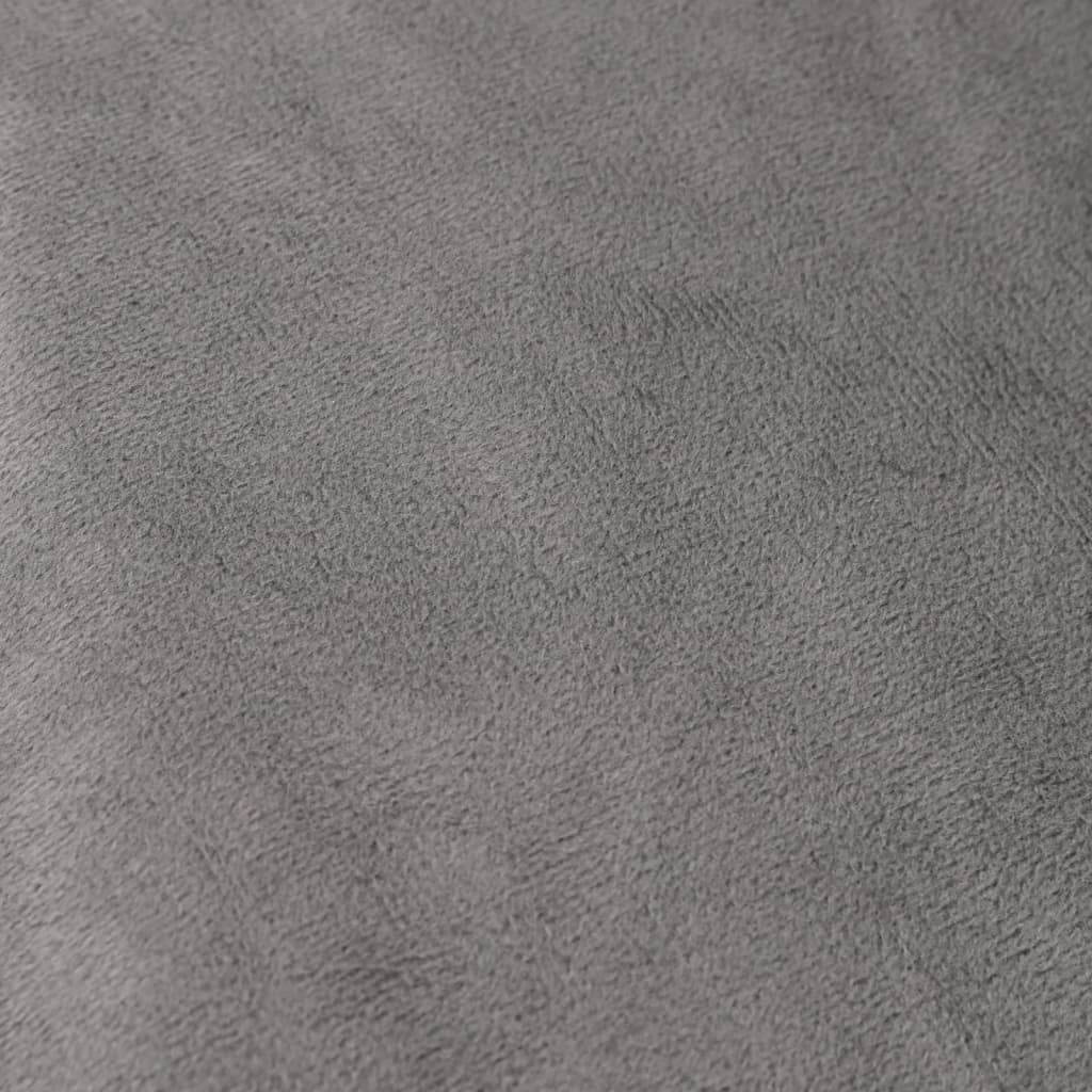 vidaXL Κουβέρτα Βαρύτητας με Κάλυμμα Γκρι 150x200 εκ. 7 κ. Υφασμάτινη