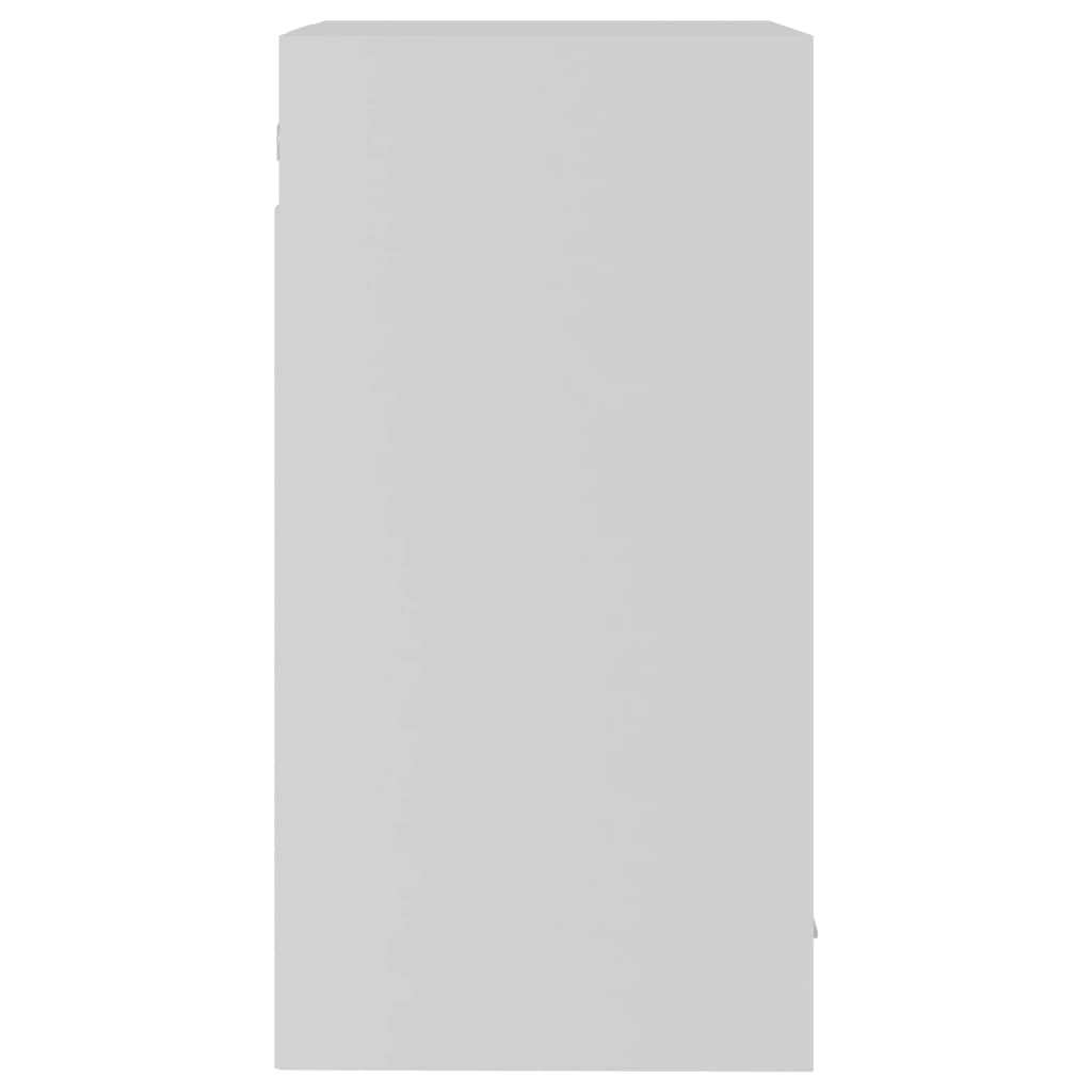 vidaXL Ντουλάπι Κρεμαστό με Τζάμι Λευκό 40x31x60 εκ. Μοριοσανίδα