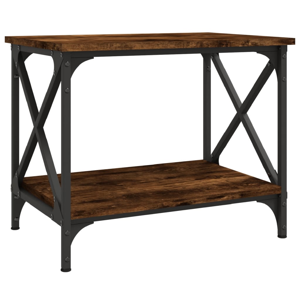 vidaXL Βοηθητικό Τραπέζι Καφέ Δρυς 55x38x45 εκ. Επεξεργασμένο Ξύλο