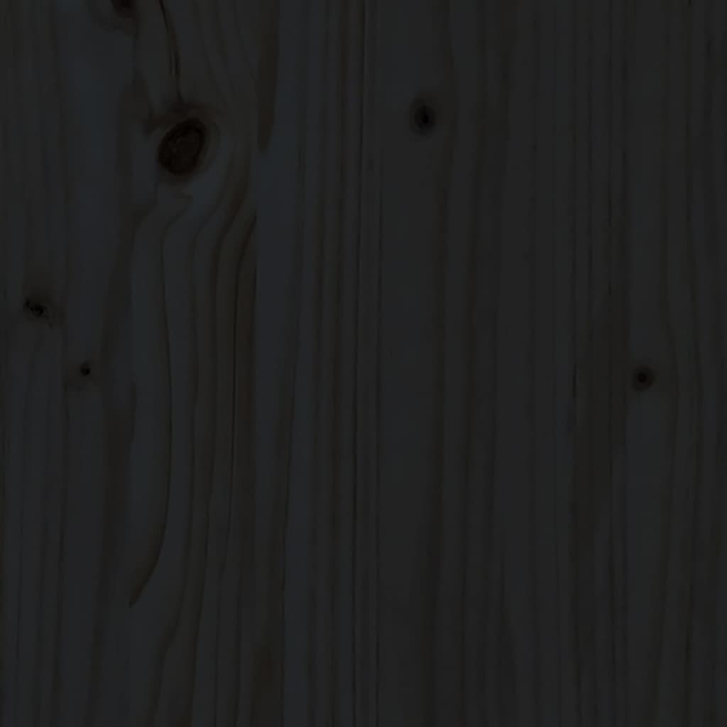 vidaXL Κομποστοποιητής Μαύρο 63,5x63,5x77,5 εκ. από Μασίφ Ξύλο Πεύκου