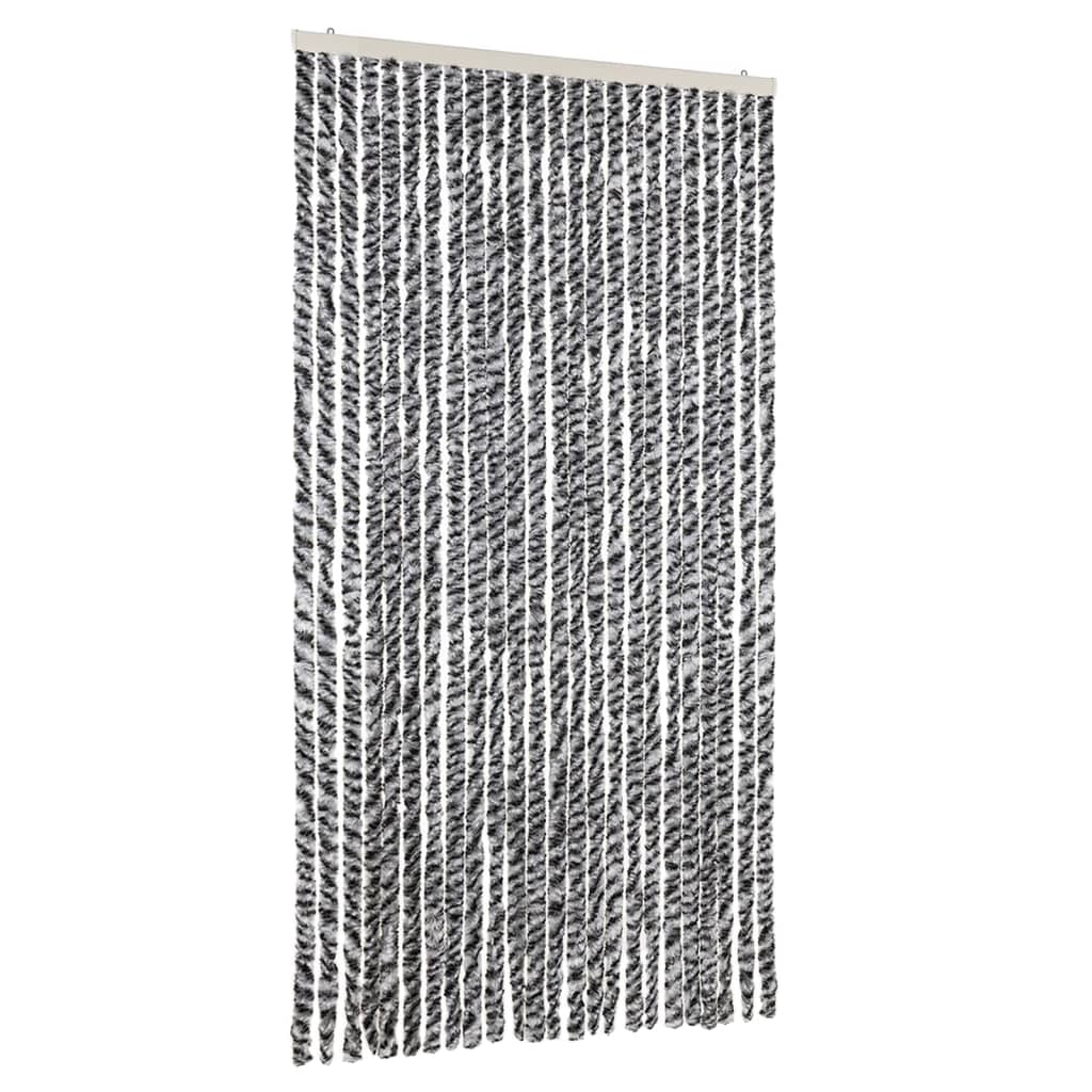 vidaXL Σήτα Εντόμων Γκρι/Μαύρη/Λευκή 100 x 220 εκ. από Σενίλ