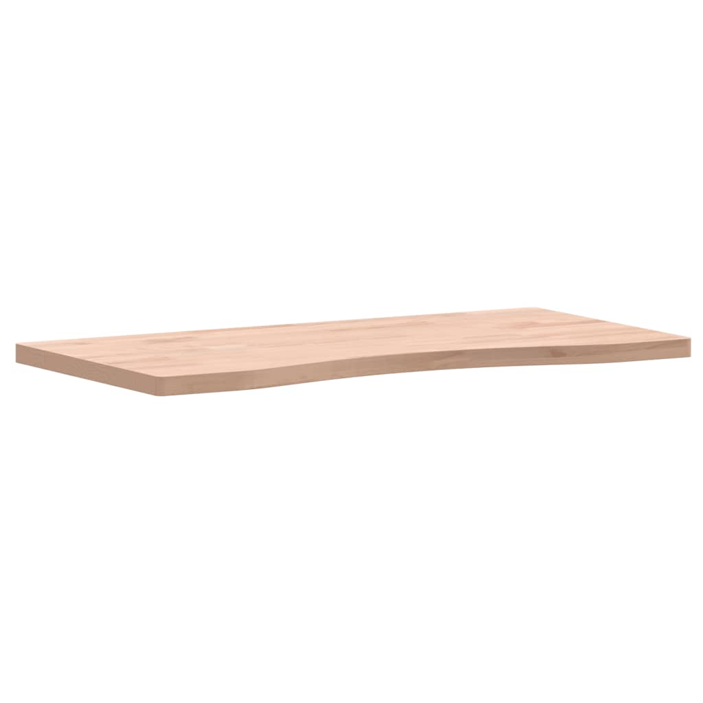 vidaXL Επιφάνεια Εργασίας 80x(36-40)x2,5 εκ. από Μασίφ Ξύλο Οξιάς