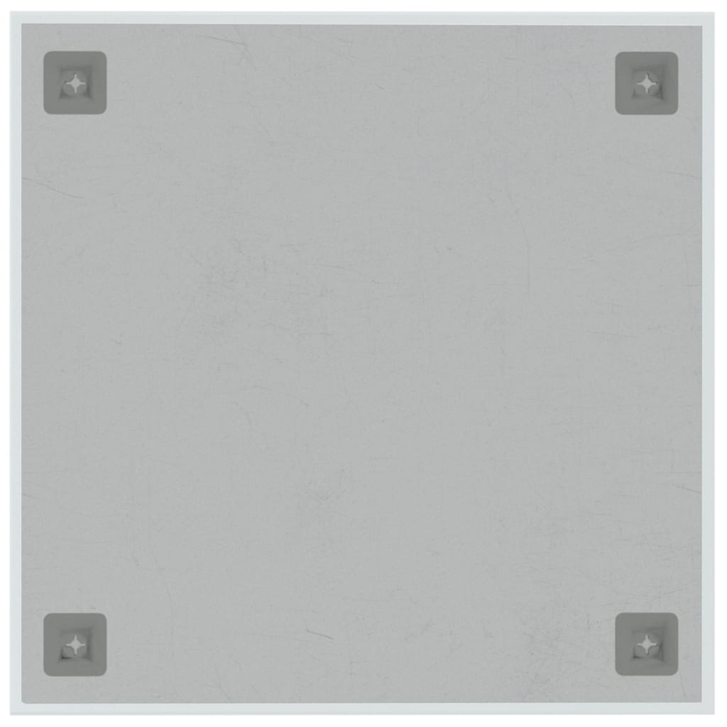 vidaXL Πίνακας Επιτοίχιος Μαγνητικός Λευκός 40 x 40 εκ. Ψημένο Γυαλί