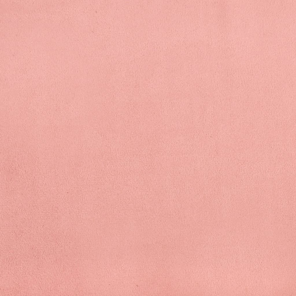 vidaXL Στρώμα με Pocket Springs Ροζ 100x200x20 εκ. Βελούδινο