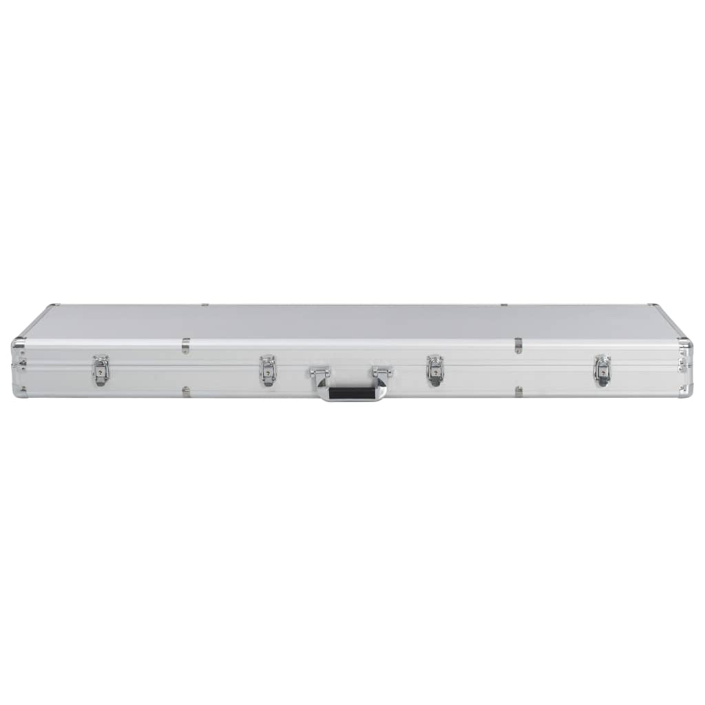 vidaXL Βαλίτσα Όπλου Ασημί 134 x 35 x 12 εκ. από Αλουμίνιο