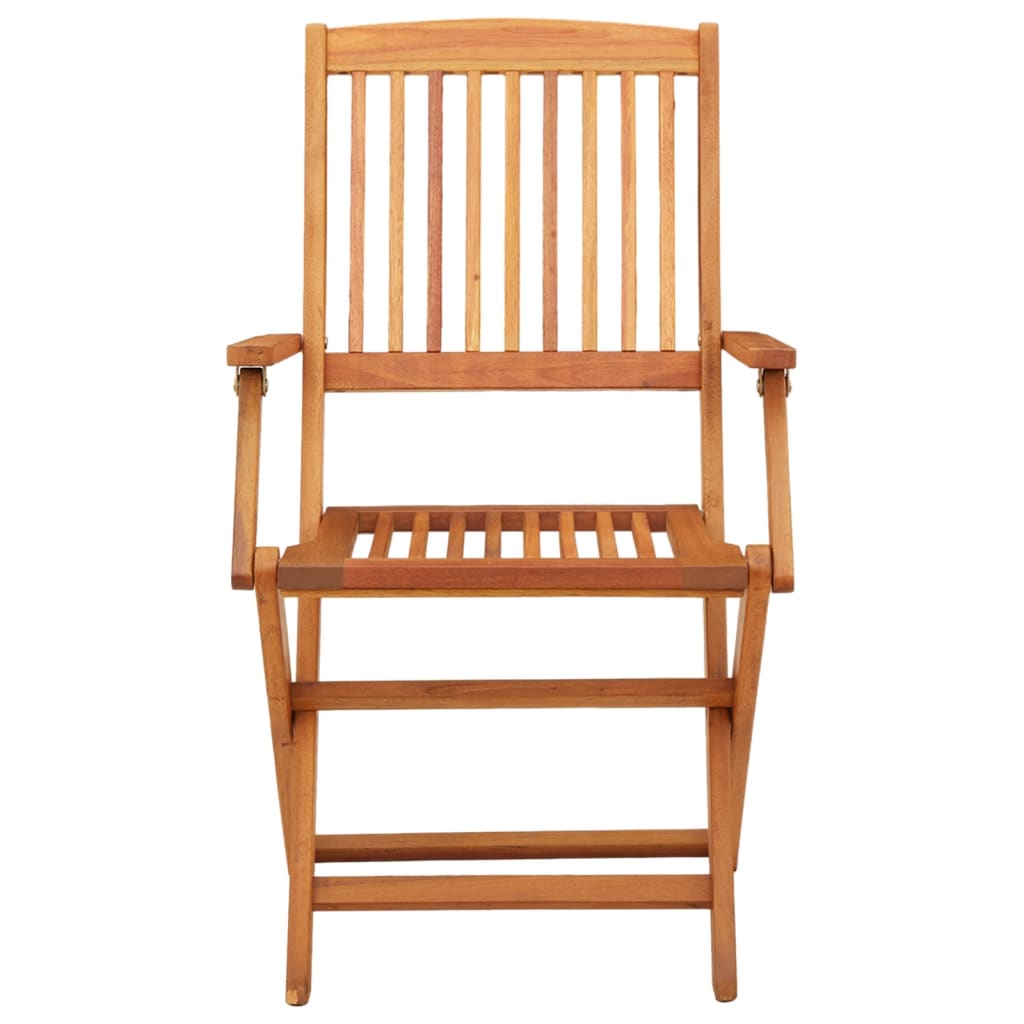 vidaXL Καρέκλες Εξωτ. Χώρου Πτυσσόμενες 4 τεμ. Μασίφ Ξύλο Ευκαλύπτου