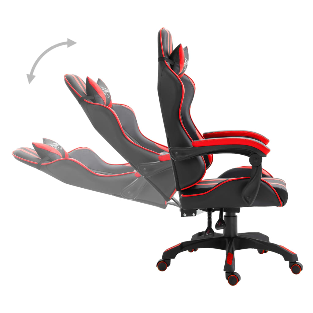 vidaXL Καρέκλα Gaming Κόκκινη από Συνθετικό Δέρμα