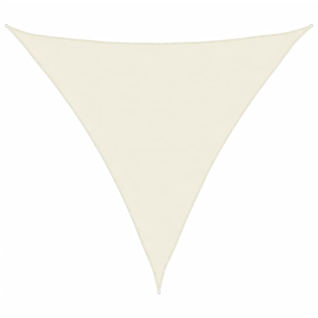 vidaXL Πανί Σκίασης Τρίγωνο Κρεμ 3,6 x 3,6 x 3,6 μ. από Ύφασμα Oxford