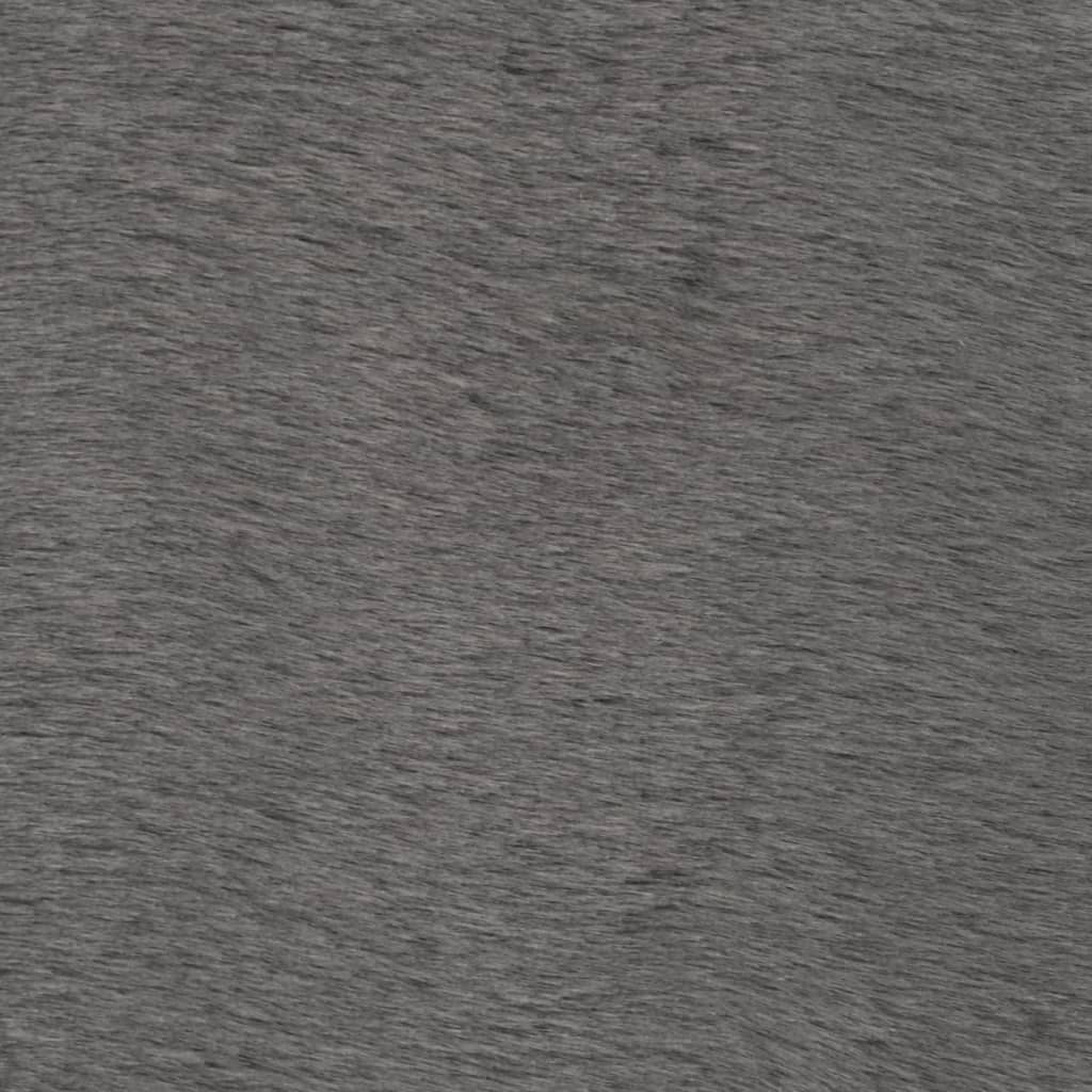 vidaXL Χαλί Σκούρο Γκρι 80 x 150 εκ. από Συνθετική Γούνα Κουνελιού