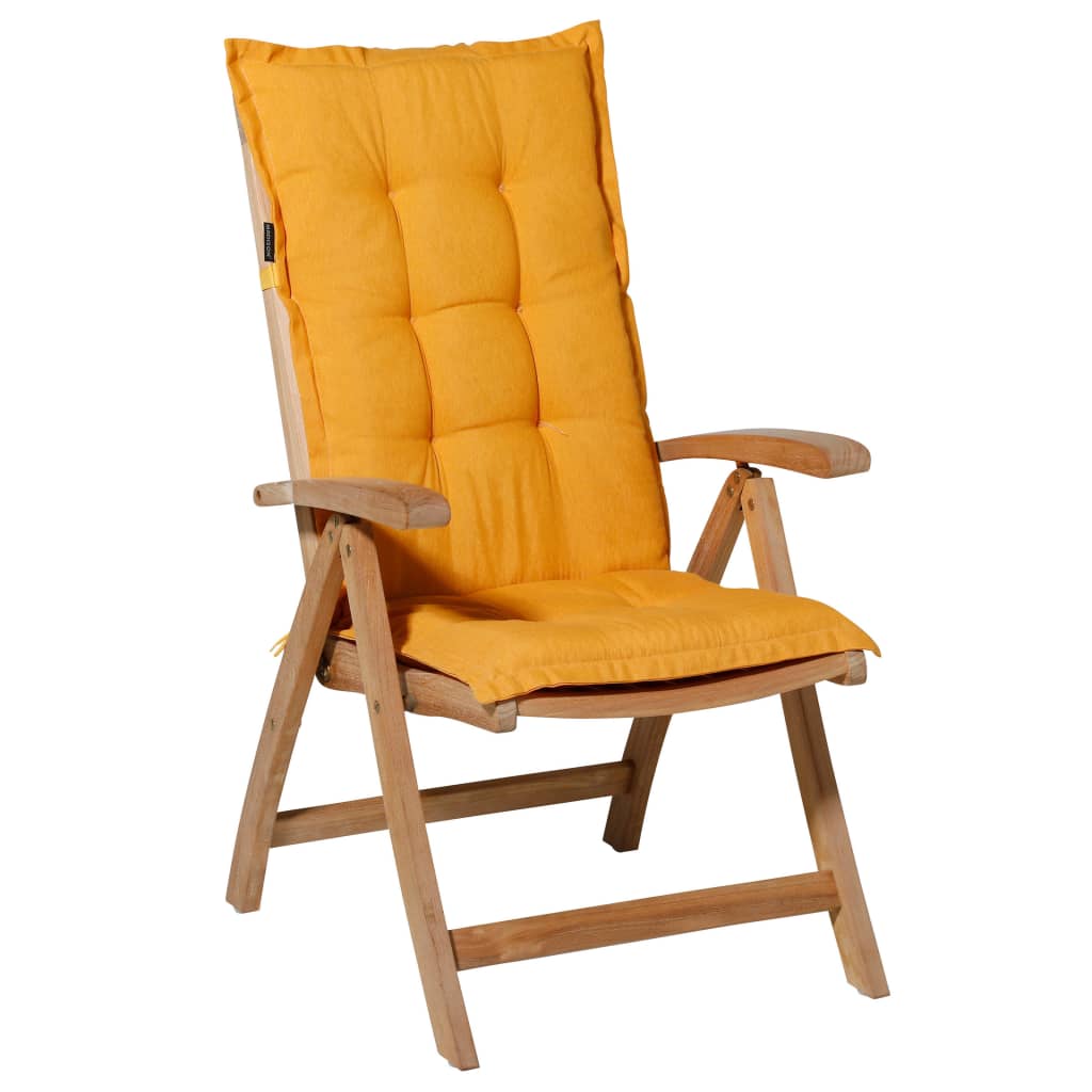 Madison Μαξιλάρι Καρέκλας με Ψηλή Πλάτη Panama Φωτεινό Χρυσό 123x50 εκ