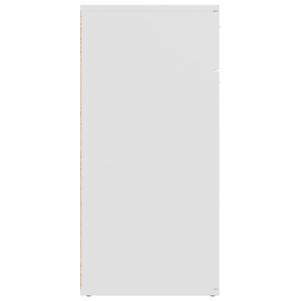 vidaXL Ντουλάπι με Συρτάρι Λευκό 80 x 36 x 75 εκ. από Μοριοσανίδα