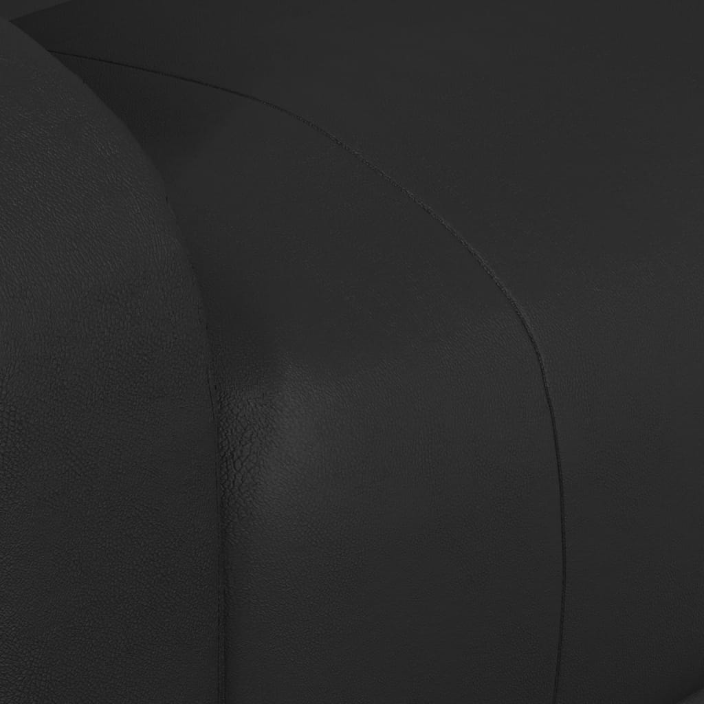 vidaXL Πολυθρόνα Μασάζ με Ανύψωση Μαύρη από Συνθετικό Δέρμα