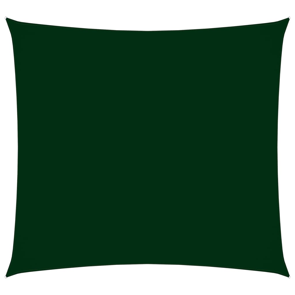 vidaXL Πανί Σκίασης Τετράγωνο Σκούρο Πράσινο 5 x 5 μ από Ύφασμα Oxford