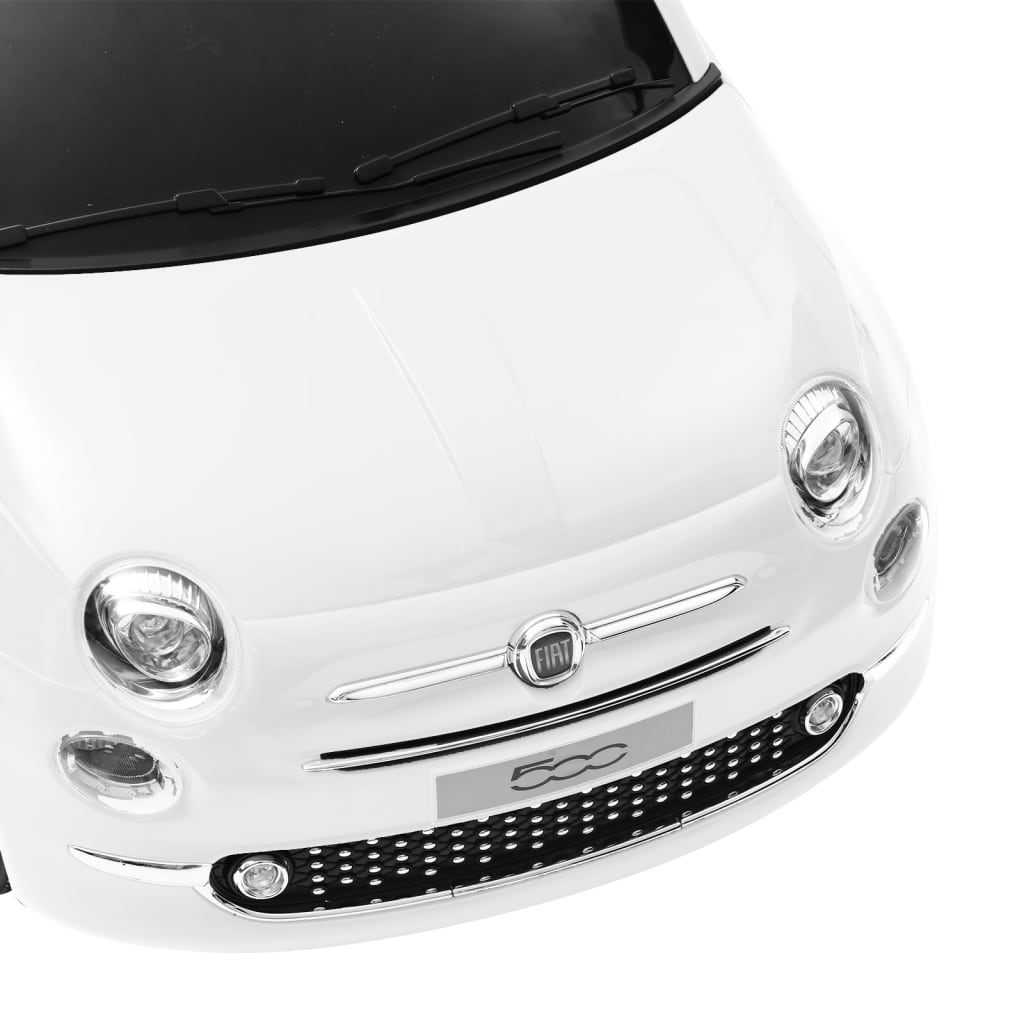 vidaXL Παιδικό Αυτοκίνητο Ηλεκτρικό Fiat 500 Λευκό