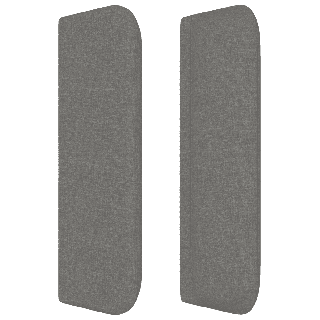 vidaXL Κρεβάτι Boxspring με Στρώμα Σκούρο Γκρι 100x200 εκ. Υφασμάτινο