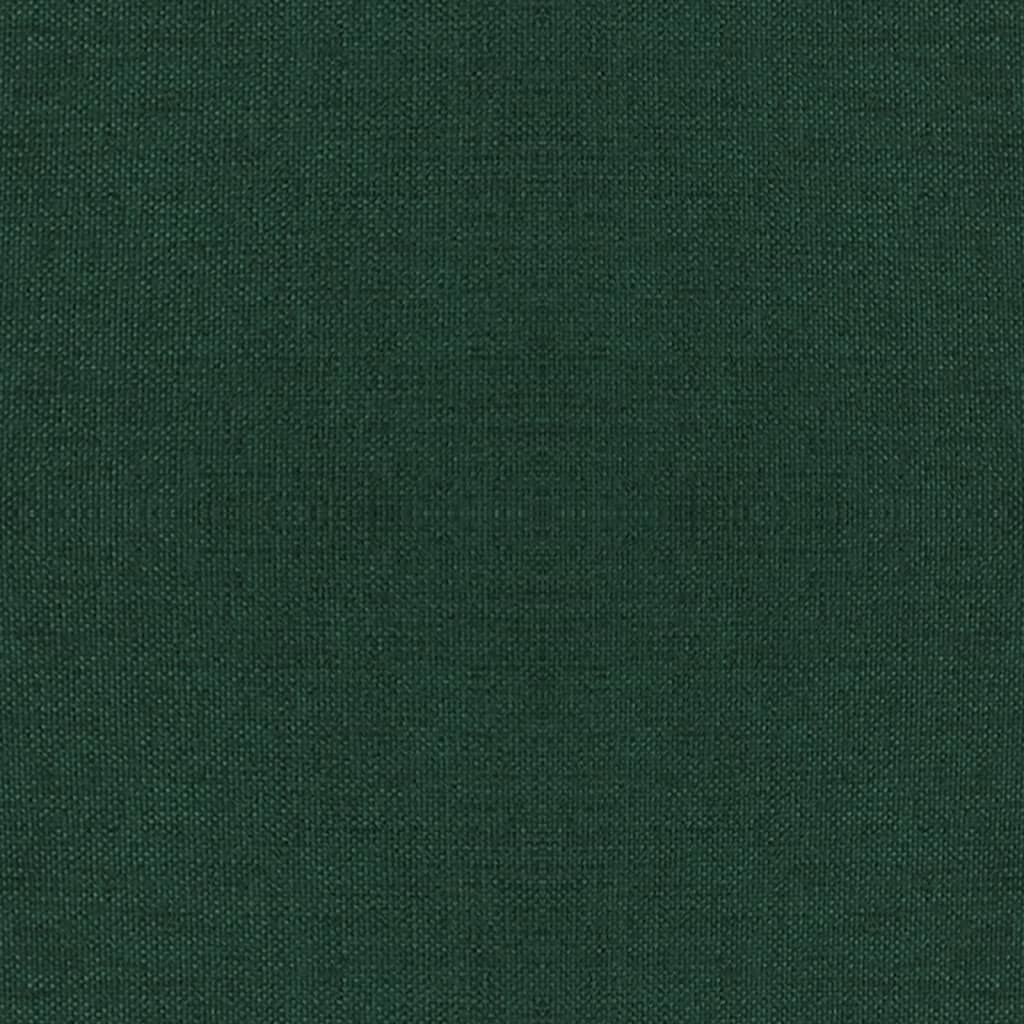 vidaXL Σκαμπό με Ξύλινα Πόδια Σκούρο Πράσινο Υφασμάτινο