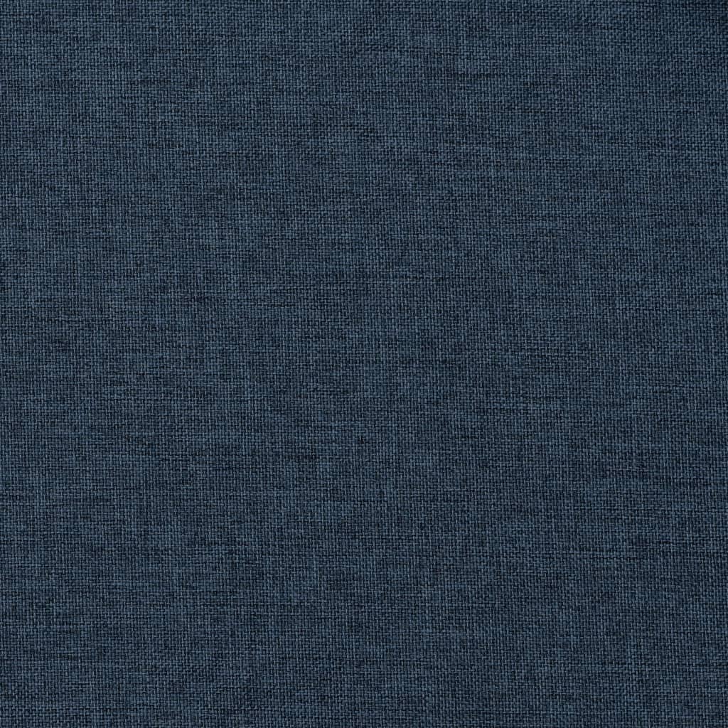 vidaXL Κουρτίνες Συσκότ. με Γάντζους/'Οψη Λινού 2 τεμ Μπλε 140x245 εκ.
