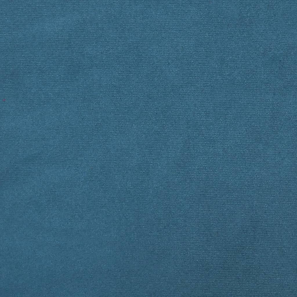 vidaXL Σετ Σαλονιού 3 Τεμαχίων Μπλε Βελούδινο με Μαξιλάρια